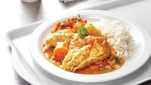 Pic chicken stew and rice